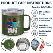 Annoy For The Rest Couples - Personalized 14oz Stainless Steel Tumbler With Handle