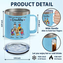 Besties Siblings Sisters Forever - Personalized 14oz Stainless Steel Tumbler With Handle
