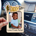 Custom Photo Best Dad Ever - Personalized Custom Shaped Car Visor Clip