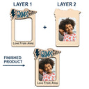 Custom Photo Best Dad Ever - Personalized Custom Shaped Car Visor Clip