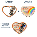 Pet Memorial A Piece Of My Heart Is At The Rainbow Bridge - Personalized Custom Shaped Car Visor Clip