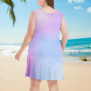 Colorful Flower Heart Grandma - Personalized Sleeveless Tank Dress