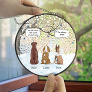 They Still Talk About You Memorial - Personalized Stained Glass Window Hanging Suncatcher