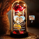 Gift For Couples,Old Couples,LGBT,Gift For Women,Gift For Men,Love,Gift For Wife,Gift For Husband,Gift For Boyfriend,Gift For Girlfriend,Custom Photo - Custom Photo Couple I'd Find You Sooner And Love You Longer - Personalized Everlasting Rose Dome Lamp