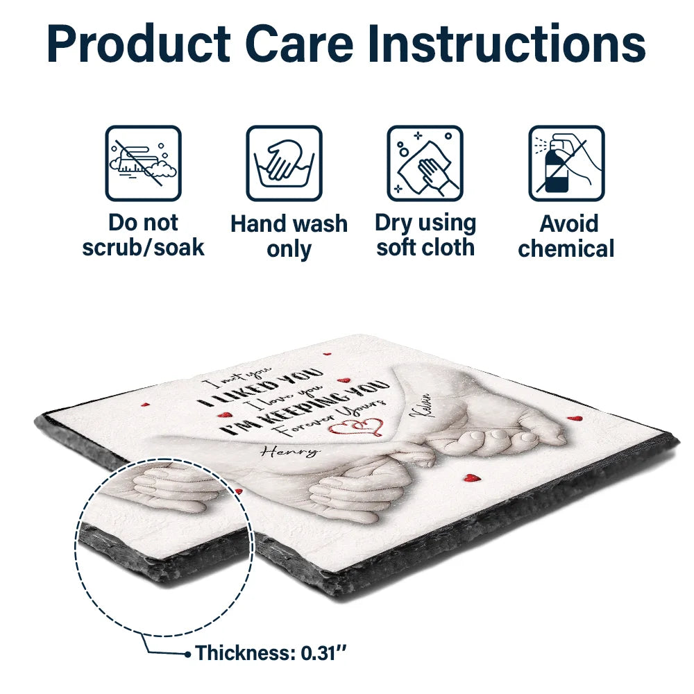 Gift For Couples,LGBT,Gift For Women,Gift For Men,Love,Top Market - 3D Inflated Effect Printed Couple Loved You Then Love You Still - Personalized Rectangle Memorial Garden Stone