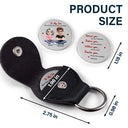 Gift For Daughter,Gift For Son,Grandpa - Grandkids,Grandma - Grandkids,Gift For Grandkids,Happy,Gift For Women,Gift For Men - Daughter All My Love Always With You - Personalized Leather Pocket Hug