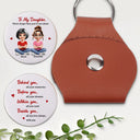 Gift For Daughter,Gift For Son,Grandpa - Grandkids,Grandma - Grandkids,Gift For Grandkids,Happy,Gift For Women,Gift For Men - Daughter All My Love Always With You - Personalized Leather Pocket Hug