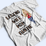 Legend Wife Mom Grandma - Gift For Mother And Grandmother - Personalized Custom T Shirt