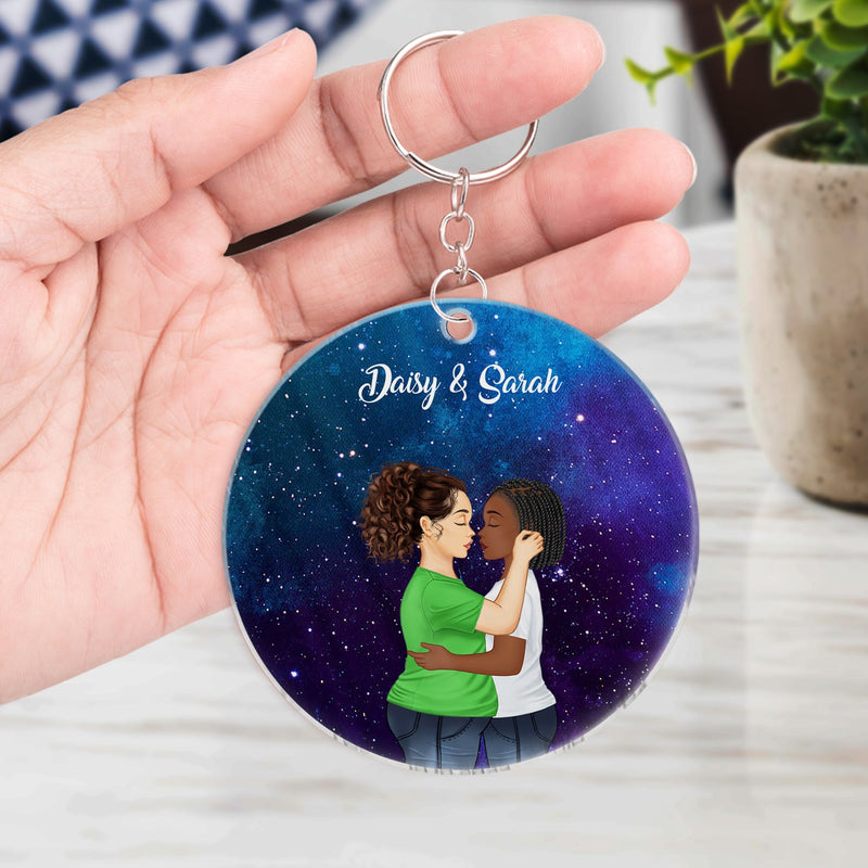 Star Map The Night We Met - Gift For Couples - Personalized Acrylic Keychain