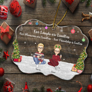 Our Memories Are Countless Our Friendship Is Endless - Christmas, Gift For Bestie - Personalized Medallion Acrylic Ornament