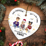 Million Little Things - Christmas Gift For Bestie - Personalized Heart Ceramic Ornament