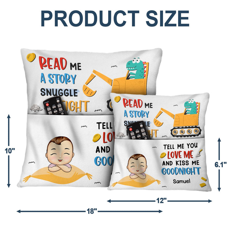 Read Me A Story - Gift For Kids - Personalized Pocket Pillow