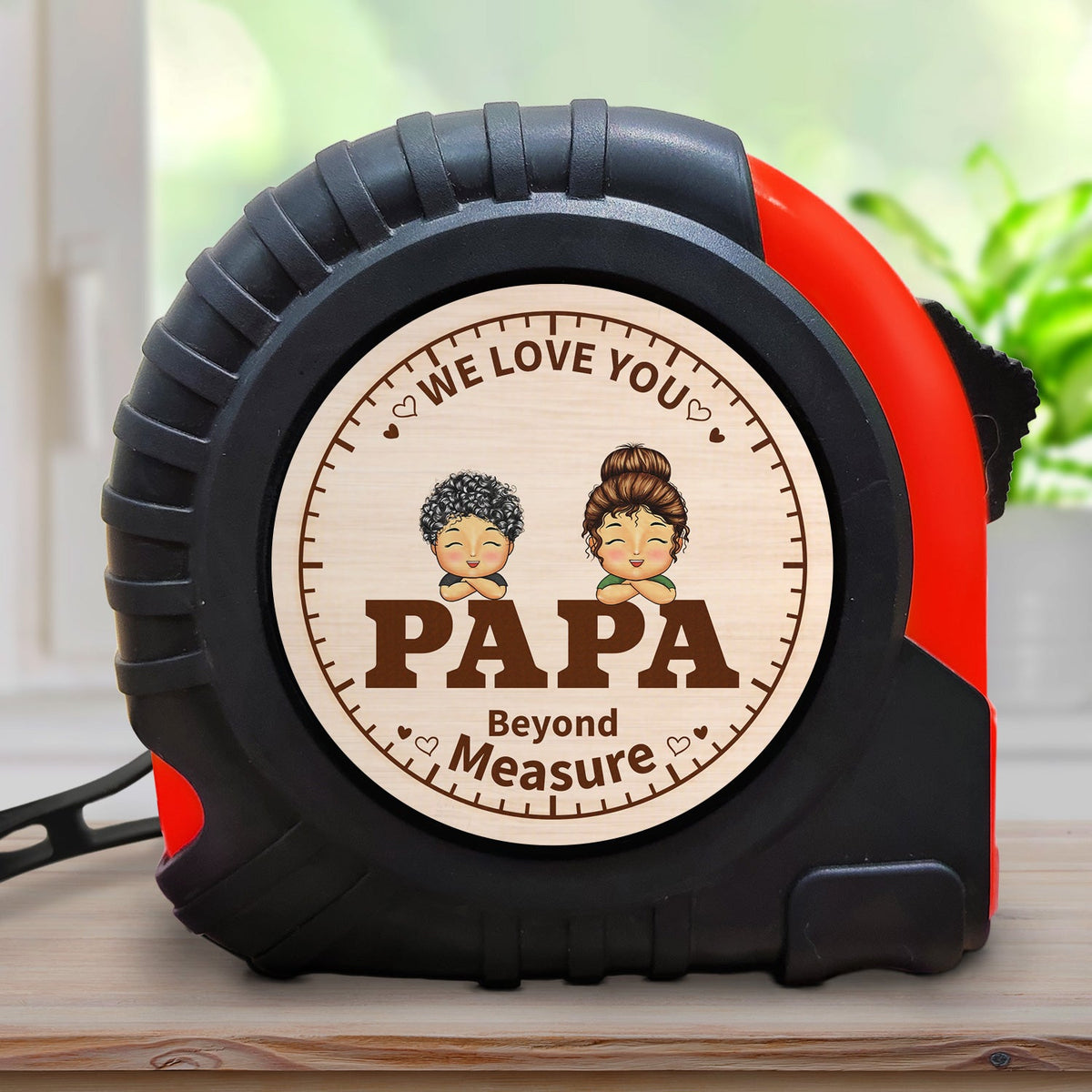 Dad Grandpa We Love You Beyond Measure - Gift For Father, Grandfather - Personalized Tape Measure