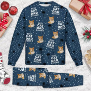 Pet Lovers, Pet Mom, Pet Dad - Custom Photo Best Dog Cat Dad Mom Ever - Personalized Unisex Pajamas Set