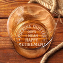 Retirement, Gift For Grandparents, Parents, Gift For Yourself, Gift For Men, Gift For Women, Gifts For Colleagues - Oops I Mean Happy Retirement - Personalized Engraved Whiskey Glass
