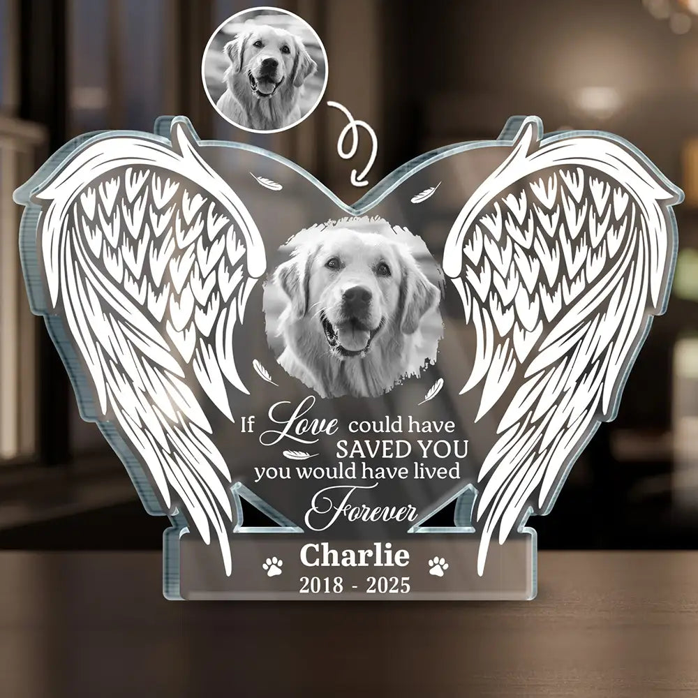 Custom Photo If Love Could Have Saved You - Personalized Custom Shaped Acrylic Plaque