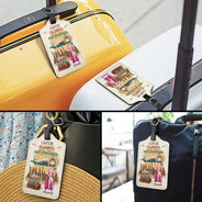 Gift For Women, Travel, Gift For Men, Gift For Yourself - Just A Girl Boy Who Loves Traveling Vintage Style - Personalized Luggage Tag