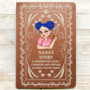 Gift For Mother,Gift For Grandma,Family - A Memory And Keepsake Journal For My Family - Personalized Leather Journal
