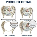 Memorial,Family,Parents,Gift For Grandparents,Sad,Custom Photo - Custom Photo I'm Always With You Angel Wings - Personalized Window Hanging Suncatcher Ornament