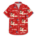 Gift For Father,Gift For Grandpa,Funny,Custom Photo - Custom Photo Star & Stripes 250 Years Anniversary Funny Man Woman - Personalized Hawaiian Shirt