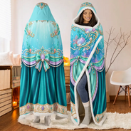Adorable,Christmas,Gift For Women,Gift For Yourself,Gifts For Her,Icon - Gift For Her Daughter Friends - Personalized Princess Gown Wearable Hooded Blanket