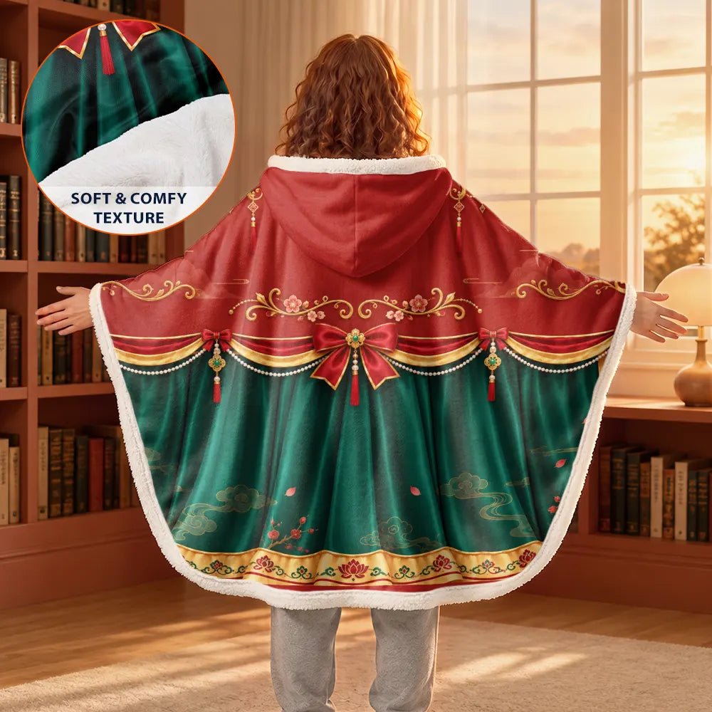 Adorable,Christmas,Gift For Women,Gift For Yourself,Gifts For Her,Icon - Gift For Her Daughter Friends - Personalized Princess Gown Wearable Hooded Blanket