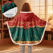 Adorable,Christmas,Gift For Women,Gift For Yourself,Gifts For Her,Icon - Gift For Her Daughter Friends - Personalized Princess Gown Wearable Hooded Blanket