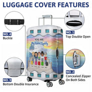 Traveling Best Friends Life Is Better On A Cruise With Best Friends - Gift For BFF, Sisters - Personalized Custom Luggage Cover