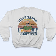 Dear Santa Define Good Couple Family Brother Sister Sibling - Christmas Gift - Personalized Custom T Shirt