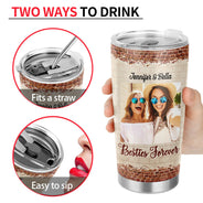 Custom Photo We're Not Sugar And Spice And Everything Nice We're Sage And Hood Best Friends - Bestie BFF Gift - Personalized Custom Tumbler