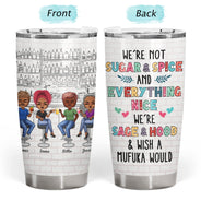 Here's To Another Year Of Bonding Over Alcohol White Best Friends Dark - Bestie BFF Gift - Personalized Custom Tumbler