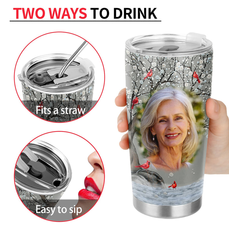 Custom Photo I'm Always With You - Memorial Gift For Family, Siblings, Friends, Dog Lovers, Cat Lovers - Personalized Tumbler