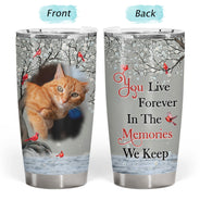 Custom Photo I'm Always With You - Memorial Gift For Family, Siblings, Friends, Dog Lovers, Cat Lovers - Personalized Tumbler