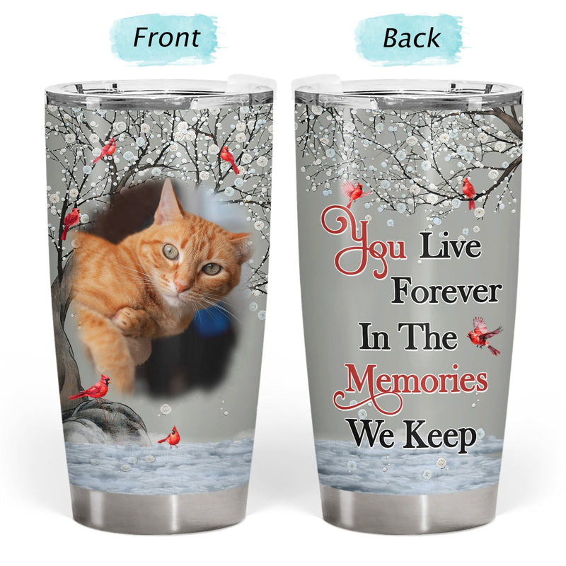 Custom Photo I'm Always With You - Memorial Gift For Family, Siblings, Friends, Dog Lovers, Cat Lovers - Personalized Tumbler