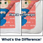 Custom Photo Baby Name - Gift For Kids, Grandchildren - Personalized Fleece Blanket