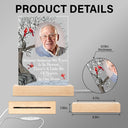 Custom Photo When You Miss Me - Loving, Memorial Gift For Family, Siblings, Friends - Personalized 3D Led Light Wooden Base