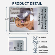 Custom Photo Once By My Side - Memorial Gift For Dog Lovers, Cat Lovers - Personalized Aluminum Wallet Card
