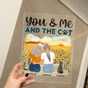You & Me And The Fur Babies - Gift For Couples, Dog Lovers, Cat Lovers, Dog Mom, Dog Dad - Personalized Vertical Rectangle Acrylic Plaque