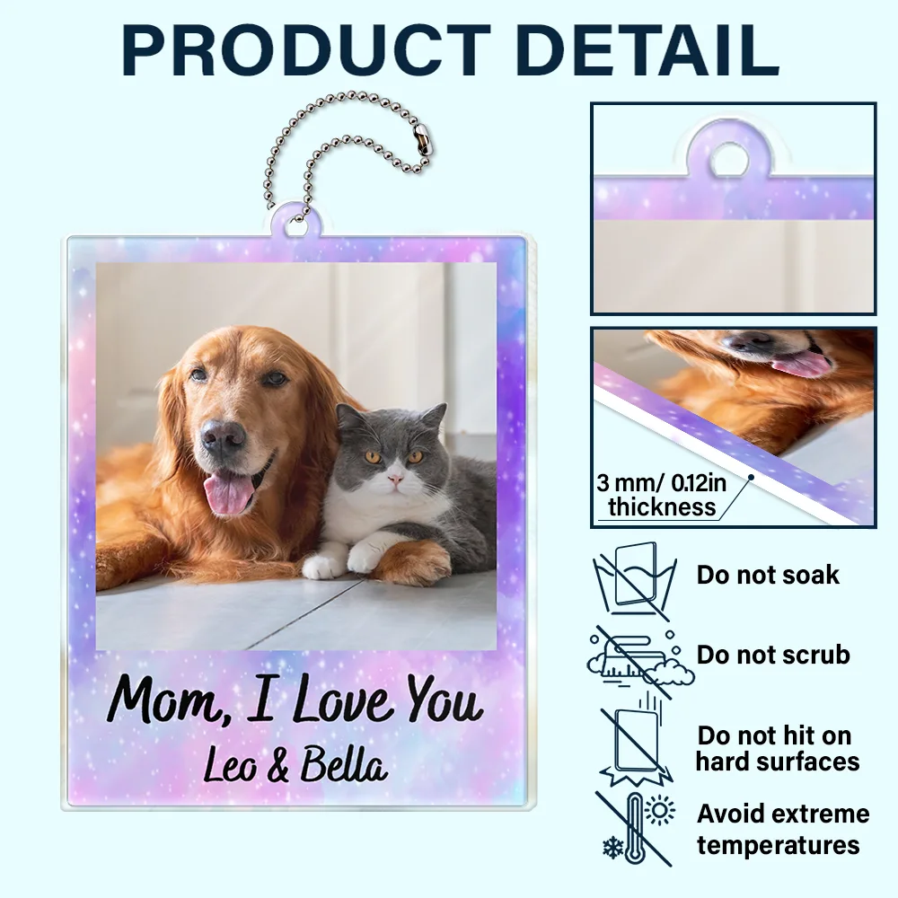 Custom Photo Drive Safe - Gift For Couples, Besties, Dad, Mom, Family - Personalized Acrylic Car Hanger