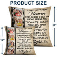 Custom Photo I'm Here By Your Side - Memorial Gift For Family, Mom, Dad, Siblings, Friends - Personalized Pillow