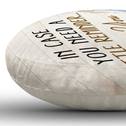 Custom Photo In Case You Need A Little Reminder - Gift For Couples, Husband, Wife - Personalized Heart Shaped Pillow