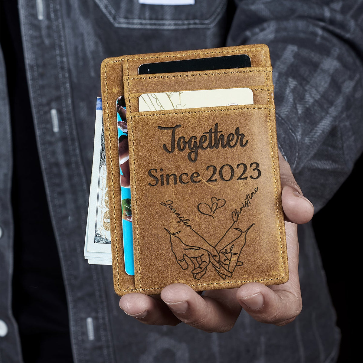 I Met You I Loved You - Gift For Couples, Husband, Wife - Personalized Card Wallet