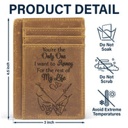 I Met You I Loved You - Gift For Couples, Husband, Wife - Personalized Card Wallet