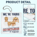 No Returns Or Refunds Chibi Grandkids - Funny Gift For Dad, Mom, Grandma, Grandpa - Personalized Acrylic Car Hanger