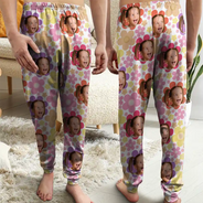 Custom Photo Face Cut Kids Pets Family - Personalized Pajama Pants