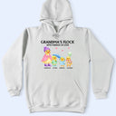 Gift For Grandpa,Gift For Grandma,Gift For Grandparents,Grandma - Grandkids,Love - Nanny's Flock With Puddles Of Love - Personalized T Shirt