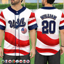 Summer, Football (Soccer), Gift For Yourself, Proud, Summer Soccer Games, Custom Text - National Pride for Soccer Lovers - Personalized Baseball Jersey Shirt