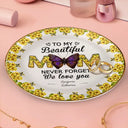Gift For Mother,Gift For Grandma,Love - Never Forget I Love You - Personalized Round Ring Dish