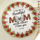 Gift For Mother,Gift For Grandma,Love - Never Forget I Love You - Personalized Round Ring Dish