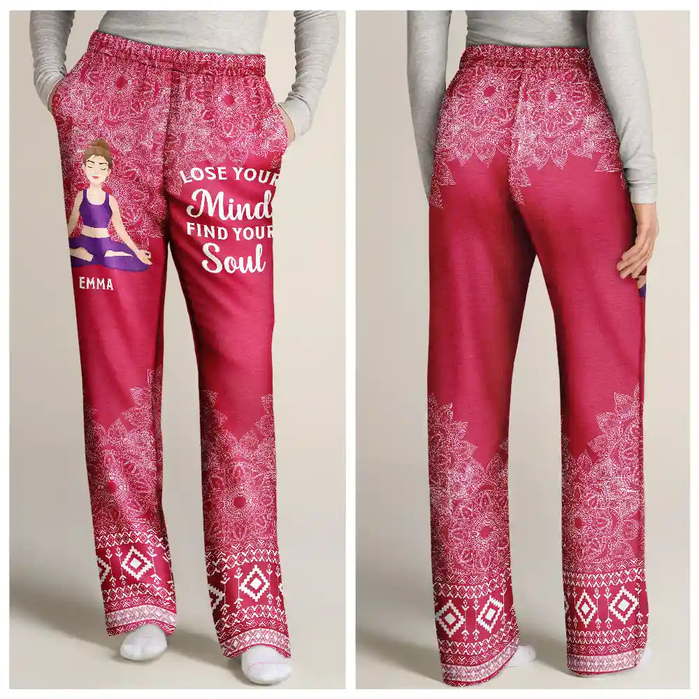 Gift For Yourself, Gift For Women, Gift For Men, Yoga, Funny - Not Sugar And Spice - Personalized Pajama Pants